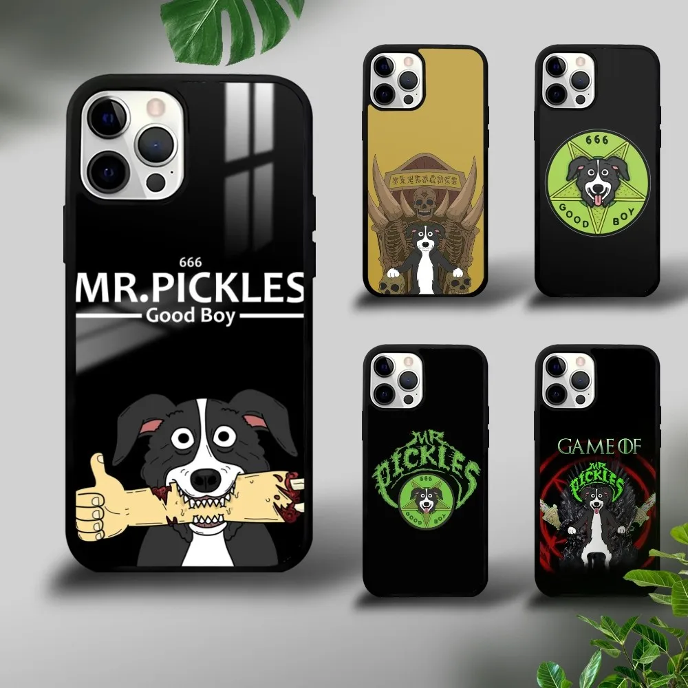 

Funny Mr. P-Pickles Anime Phone Case For iPhone 16 15 14 13 12 11 Pro Xs Max Mini Plus Celulares Hard Funda Dropshipping