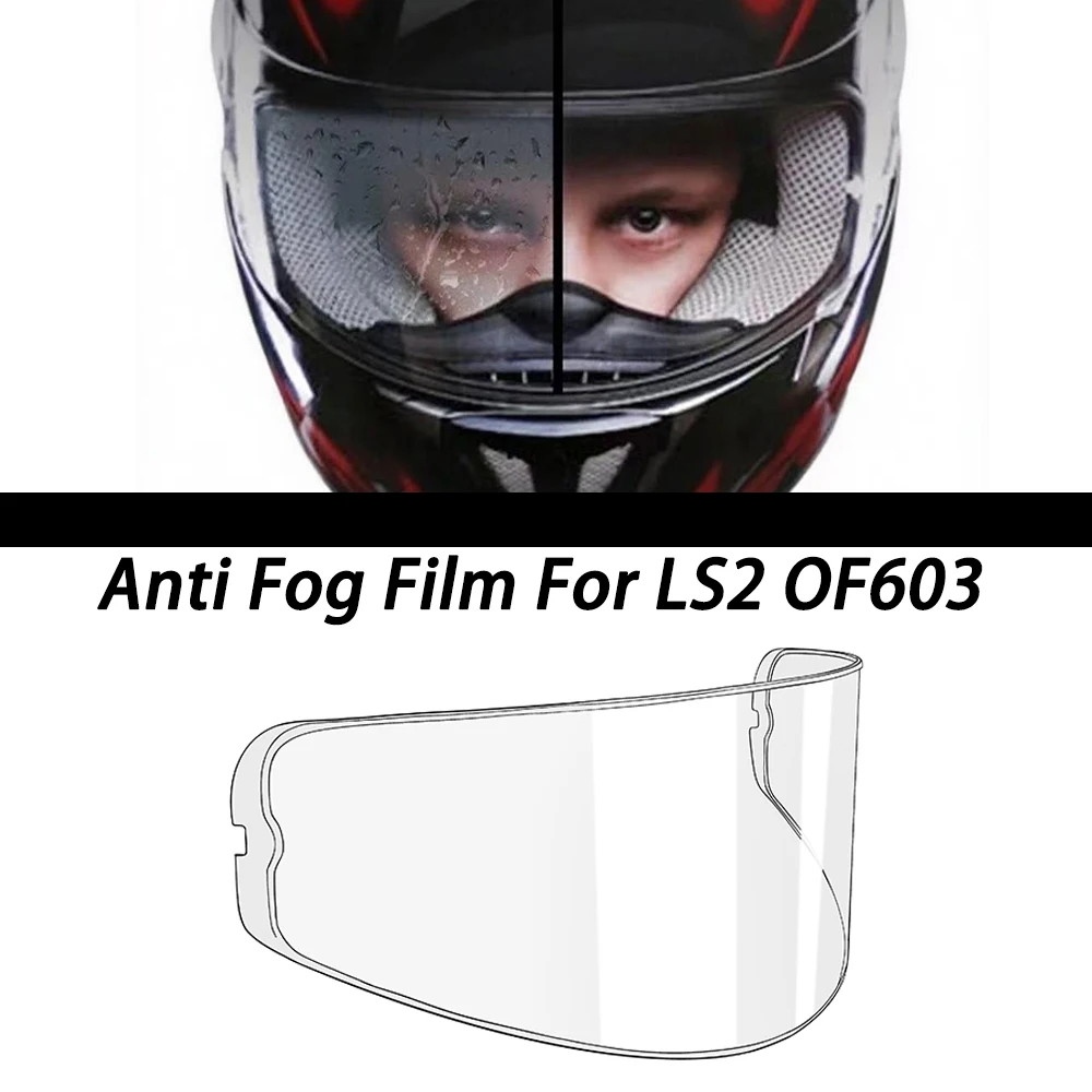 

For LS2 OF603 Helmet Visor Anti-Fog Insert Clear Film