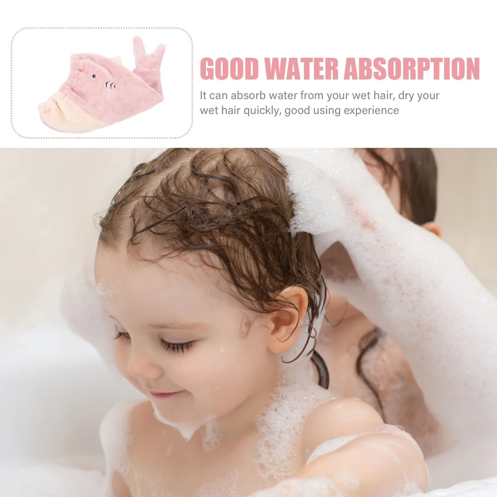 

Coral Fleece Drying Hat Absorbent Quick Dry Bath Hair Wrap For Women Girls Shower Hair Towel Cap Lightweight Head Cover