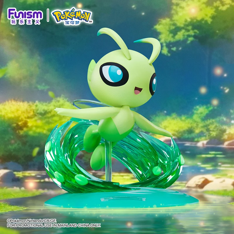 Pokemon Anime Jirachi Celebi oryginalny Funism oryginalne figurki zbieraj ozdoby modelowe zabawki dla dzieci prezenty urodzinowe