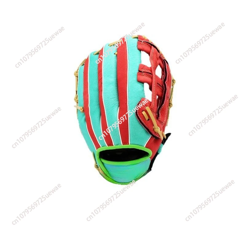 

Soft Professional Pigskin Baseball Softball Gloves Leather Thickened Professional Teen Novice Inside and Outside Fielding