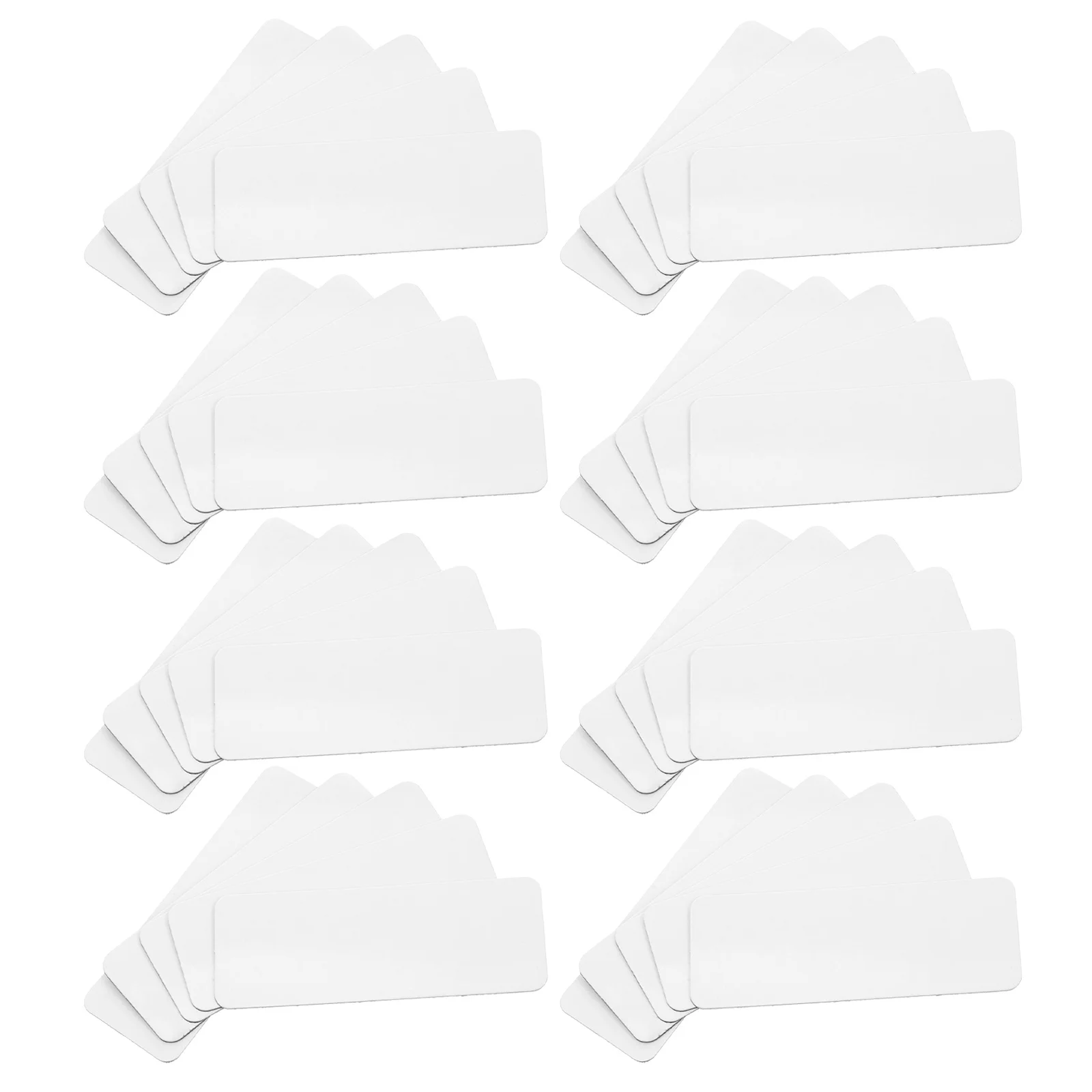 

108Pcs Magnetic Labels Reusable Writable Name Tags Blank Erasable Label Plates for Student Locker Fridge Classroom Organization