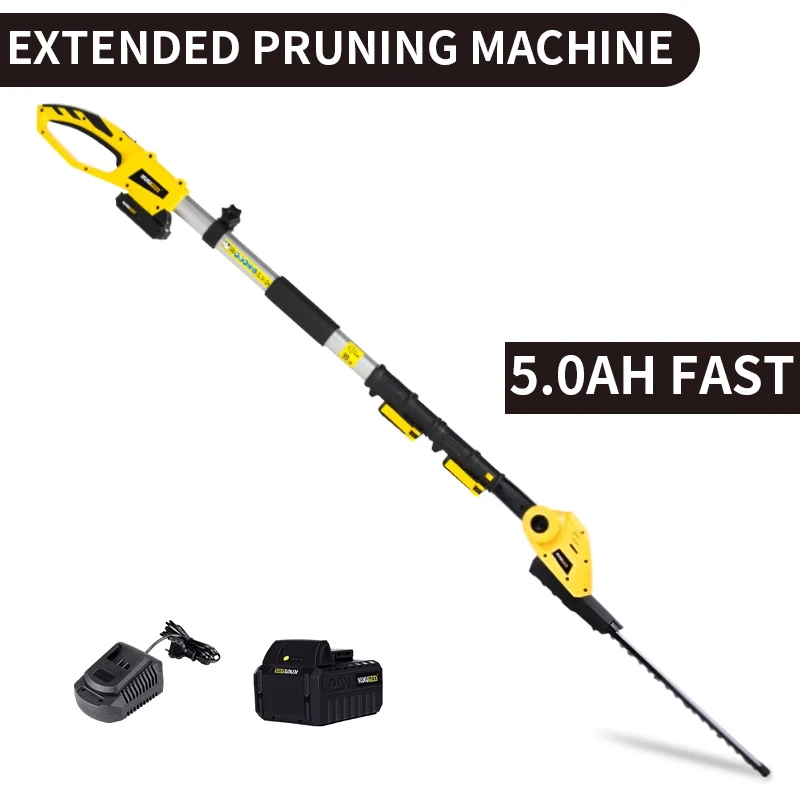 4.0Ah/5.0Ah High Altitude Pruning Branch Saw Telescopic Electric Pruning Scissors Rechargeable Garden Electric High Branch Pruni