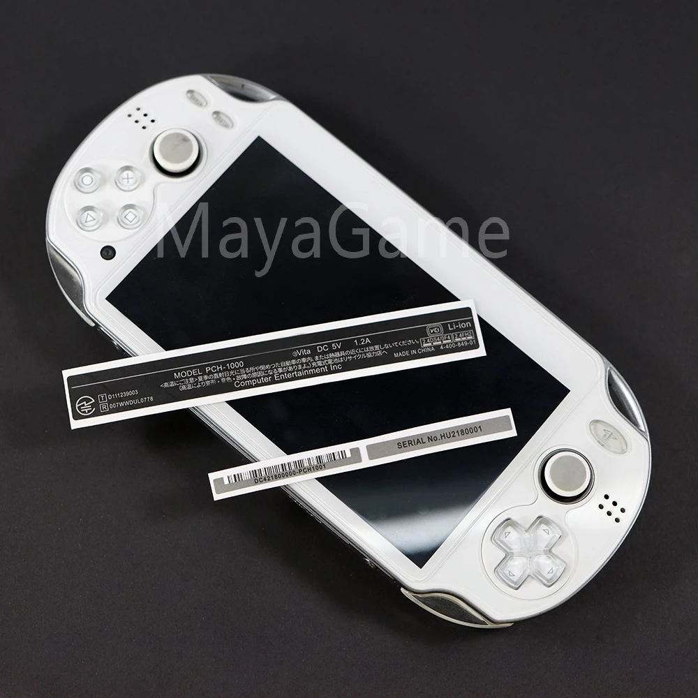 1 zestaw dla PSV 1000 PSV1000 1006 PCH-1000 tylna obudowa etykiety naklejki zamiennik dla PS Vita 1000