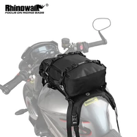 Rhinowalk-Juego de bolsa de depósito para motocicleta, con Base Universal, 10L, interna, impermeable, para conducción al aire libre, bolsos de hombro de viaje, sillín