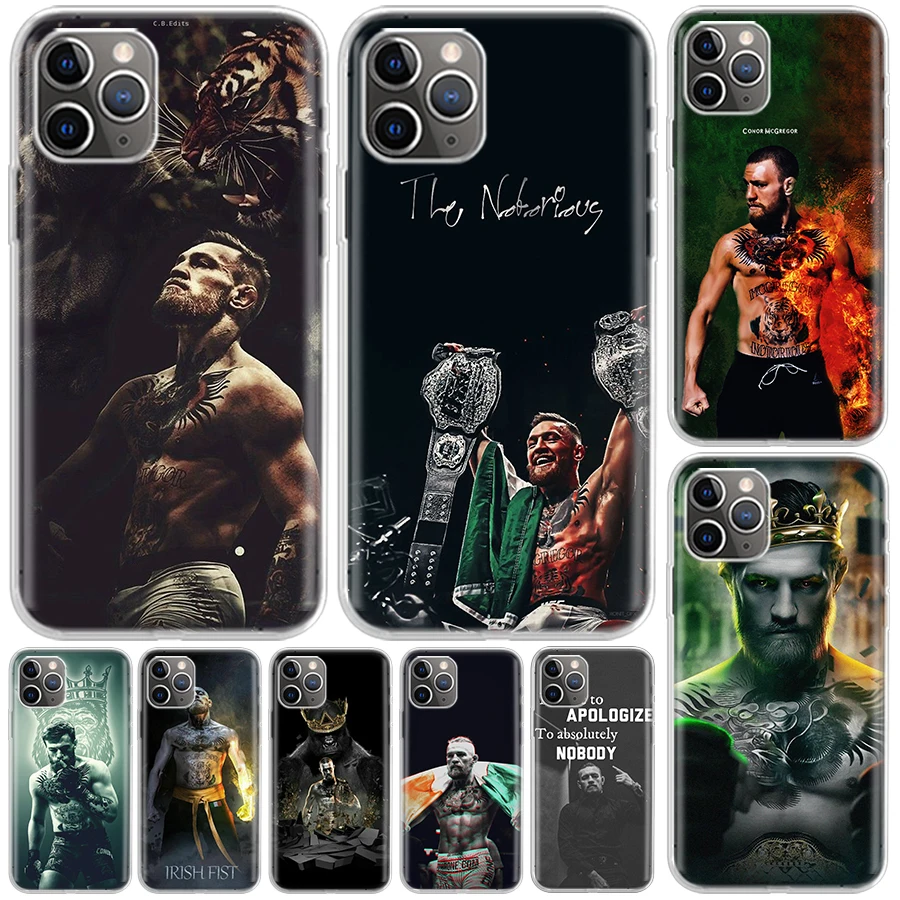 Conor McGregor Cover For iPhone 11 14 13 Pro 15 + 12 Mini Apple Phone Case X XR XS Max 7 Plus 8 6S SE 5S Print Coque