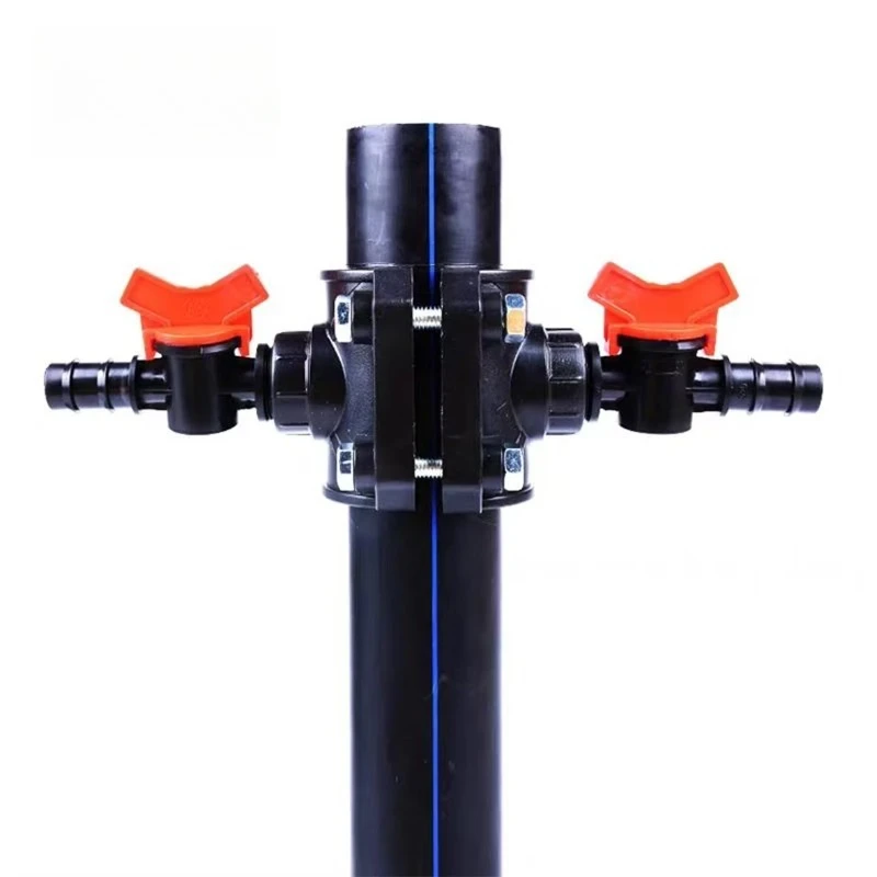 

Green House Pipe Clamp High Quality 16bar PP CLAMP SADDLE HDPE PVC PP PIPE COMPRESSION FITTINGS With or Without Reinforcing Ring