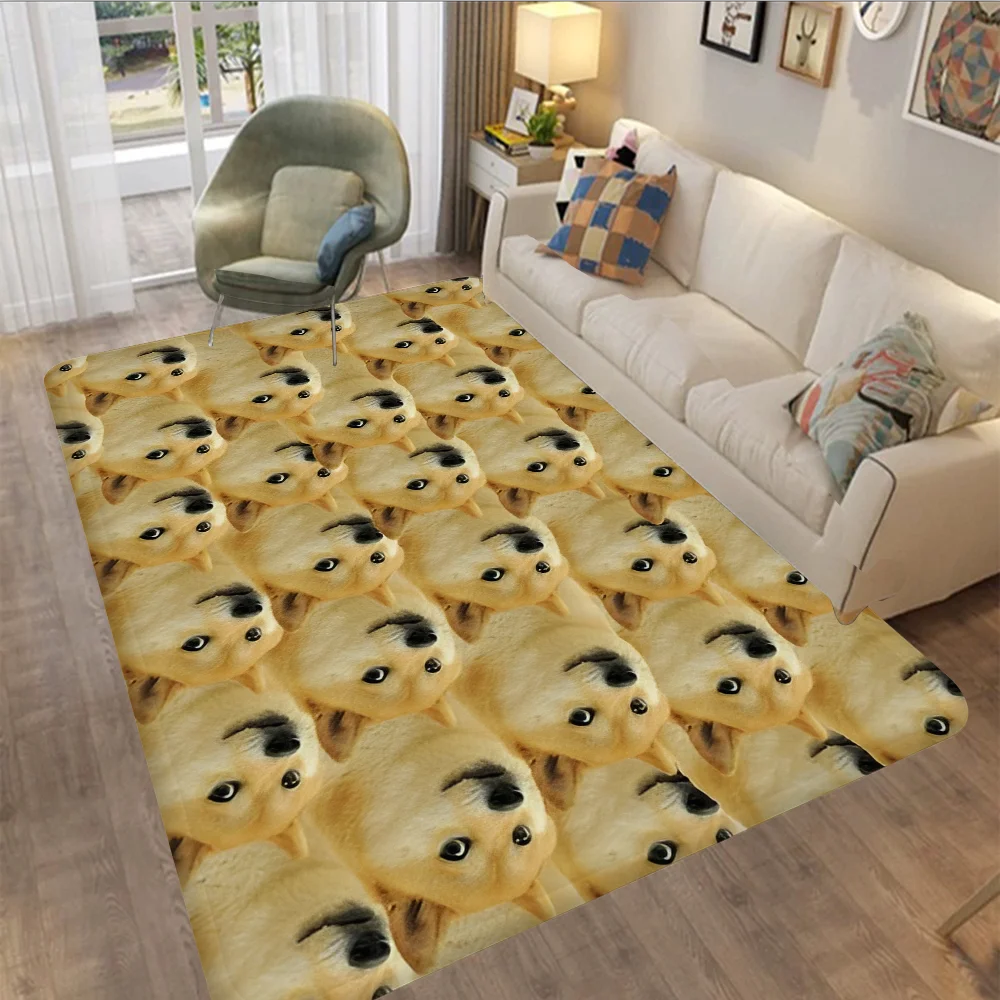 

Doge Door Mat Kids Room Bedroom Decoration Balcony Anti-Slip Doormat Living Room Doormat Area Rug