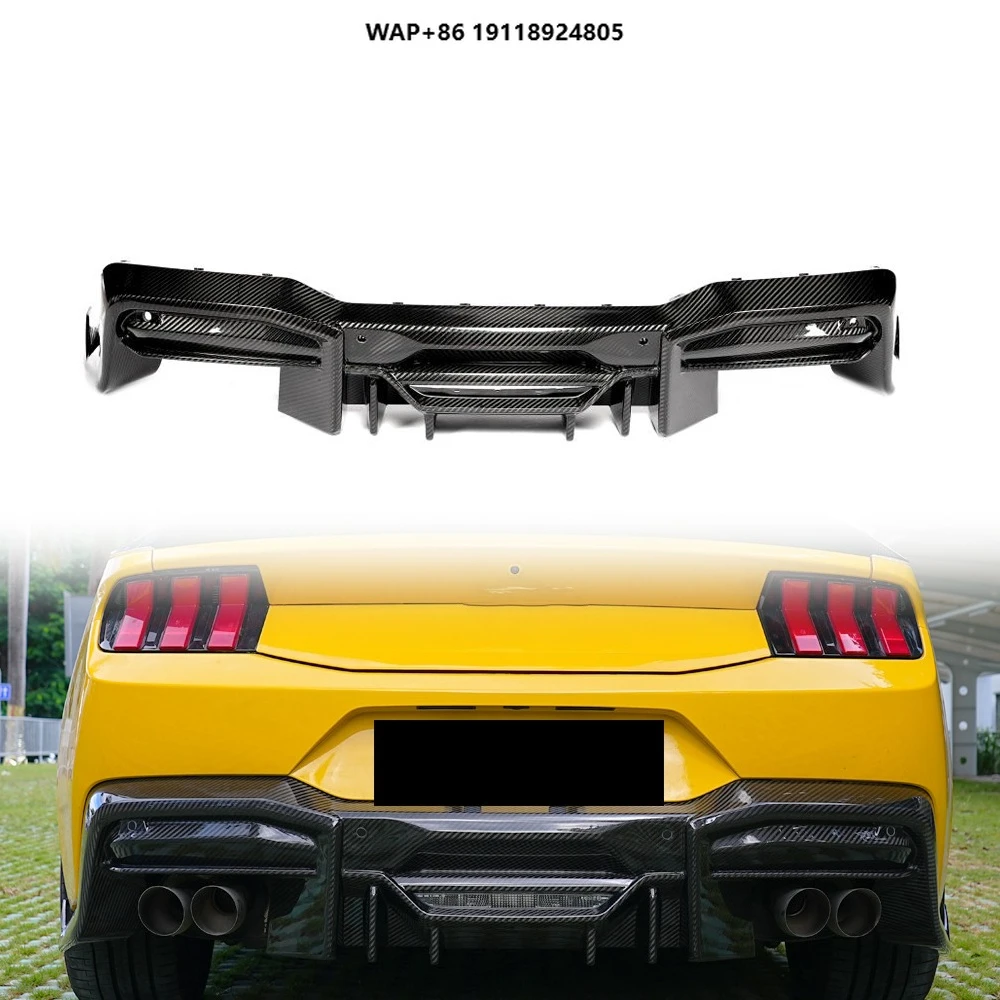 

Factory Direct Dry Carbon Fiber Rear Diffuser Lip Bumper Body Kits for Mustang S650 GT Coupe 2024