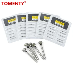 10pcs/Pack Tomenty Dental Diamond Burs 1.6mm for High Speed Handpiece Super Coarse Diamond Dentist Grinding Tool Grinder