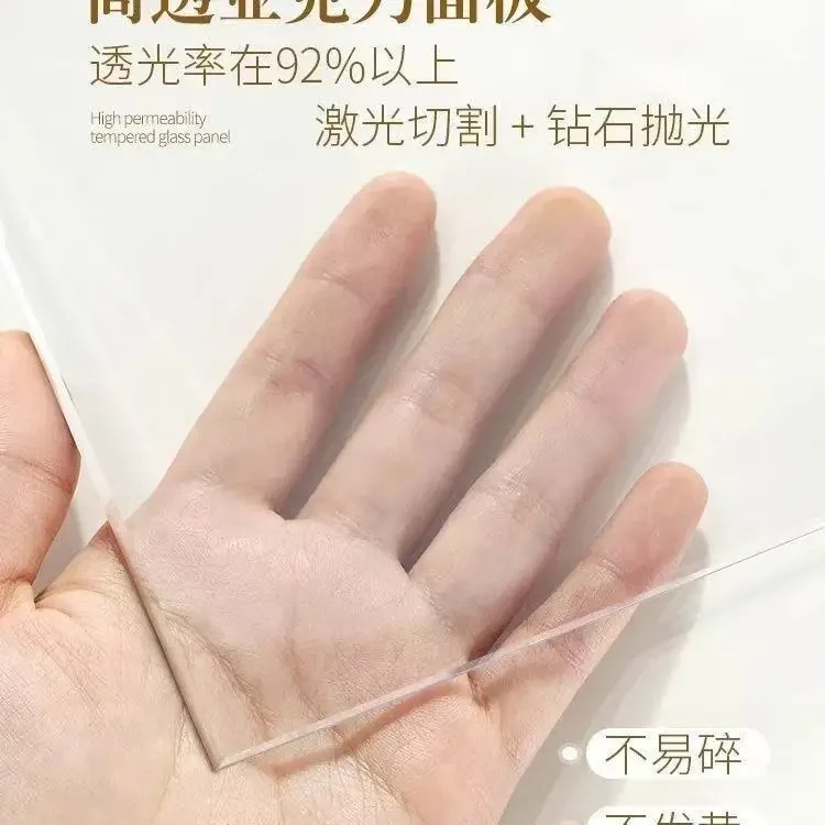 Clear Transparent Acrylic Picture Frame, 6 Inch Ins Style Desktop & Wall Mount Frame, Photo Holder for Postcard A4 Poster