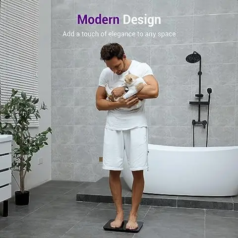 बाथरूम स्केल डिजिटल वज़न, सर्वोत्तम गुणवत्ता, 450lb वज़न स्केल, 0.05lb तक सबसे सटीक, शरीर के लिए स्वचालित वज़न स्केल 6 best sales वजन नापने का पैमाना - №5