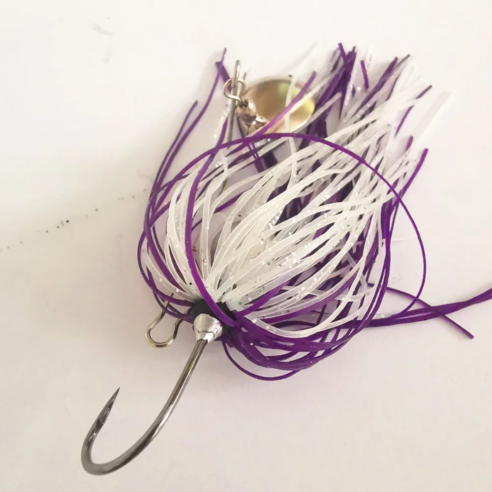 Señuelo lubina Buzzbait con falda de silicona y spinner mar - imagen 4