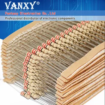 Résistance à Film de carbone 1W, 50 pièces, 5% 1R ~ 10M 10R 100R 220R 330R 470R 1K 2.2K 3.3K 4.7K 10K 22K 47K 100K 1M 10 100 220 330 470 ohm
