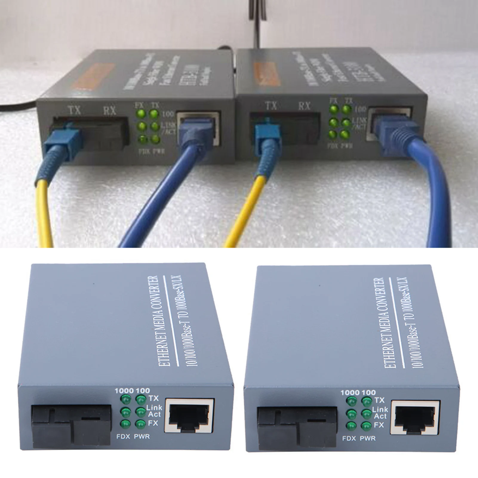 Broadband Transceiver  Transceiver Media Converter HTB‑GS‑03AB Gigabit  Transceivers Single Mode Optical Converter