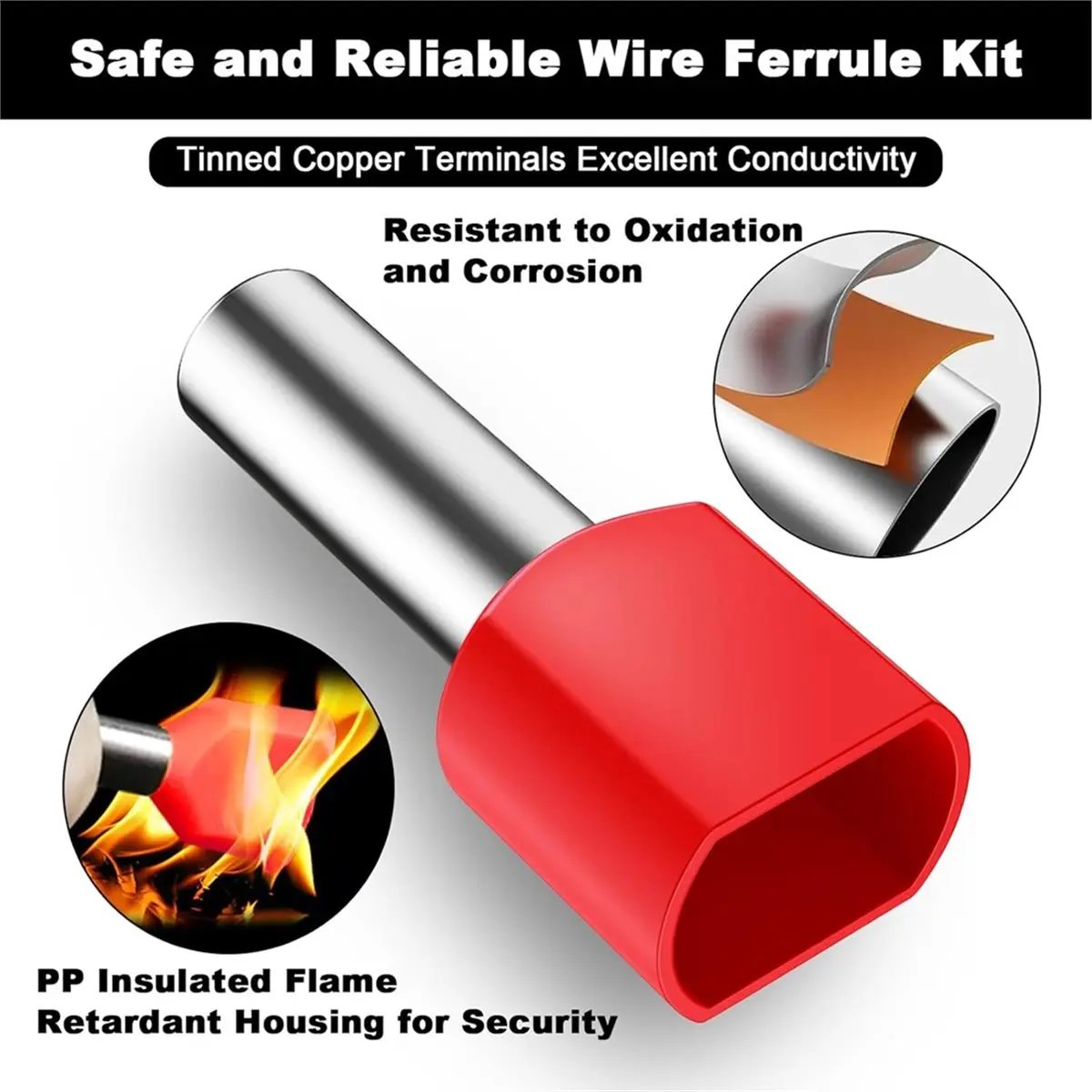 DT57 LATEST MODEL 900pcs Wire End Ferrules Kit,Insulated Wire End Ferrules Assortment,Twin Wire End Ferrules and Single-Line Fer