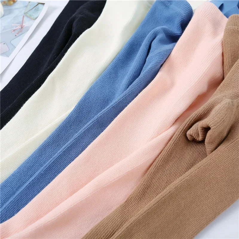 Baby Kids Suspender Pantyhose Spring Autumn Girls Boys Cute Solid Color High Waist Bandage Overall Breathable Leggings