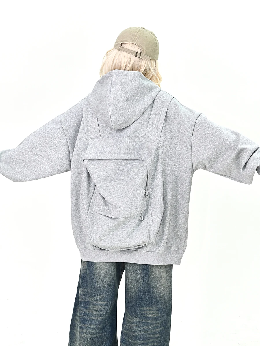 

Свободная женская толстовка Bapa с 3D-принтом, новинка Весна 2026, в американском университетском стиле, парные топы, уличная одежда, с длинным рукавом