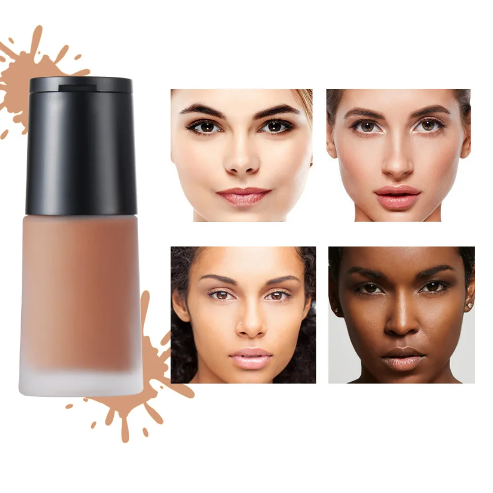 2 In 130Ml Vloeibare Foundation Soft Matte Concealer Primer Base Professionele Gezicht Concealer Cream Make Up Corrector Custom Logo