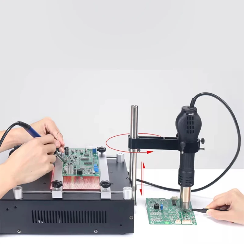 

Programmable Soldering Station 50-400°C Soldering Workstation Soldering Iron + Hot Air Gun 3-in-1 Multi-Function Solderin Tool