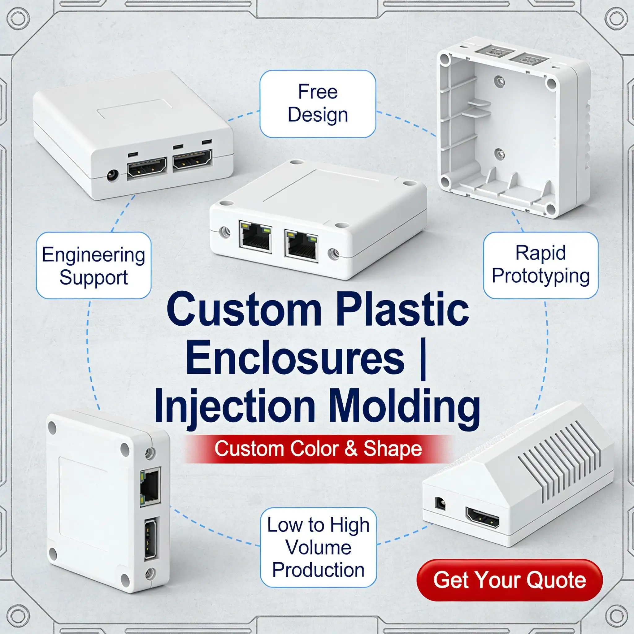 Custom Injection Mould Plastic Inject Molding Plastic Mold Maker
