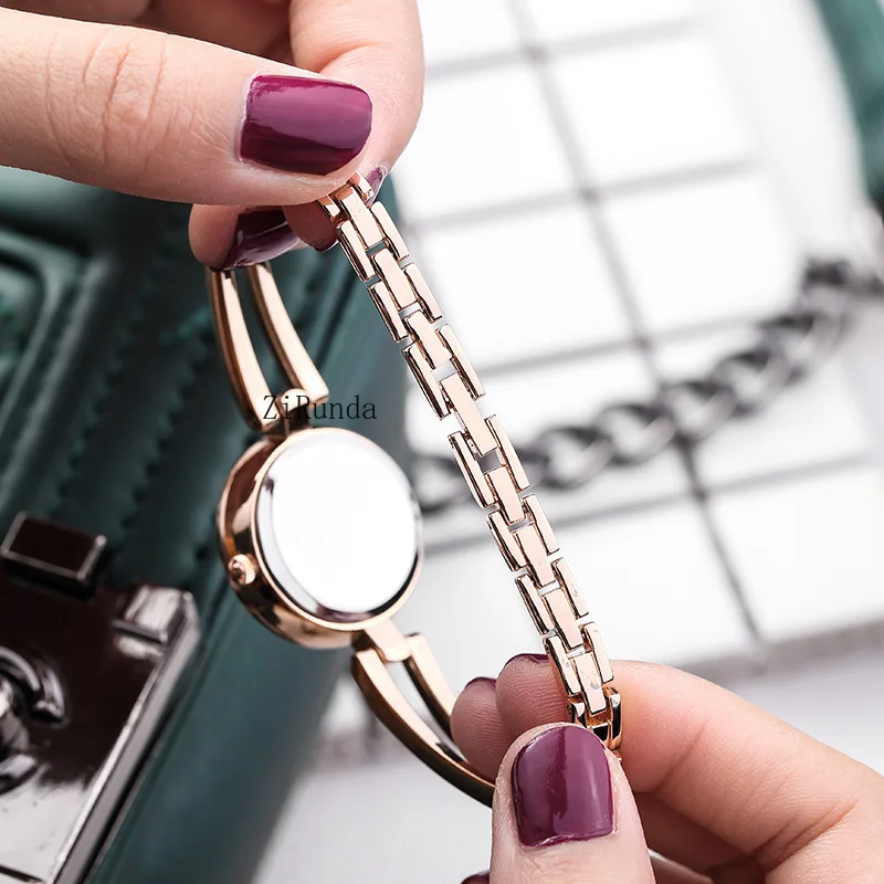 أزياء سوار ووتش مزاجه قطع الطلب الصغير كوارتز ستار حجر الراين سوار ووتش #5