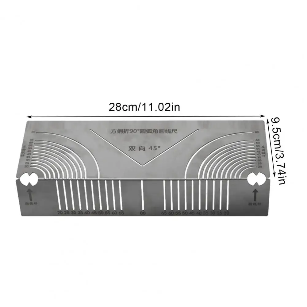 Steel Curve Marking Tool Arc Marking Tool for Metal Adjustable Angle Arc Marking Tool 90-degree Steel Pipe Bending Scriber