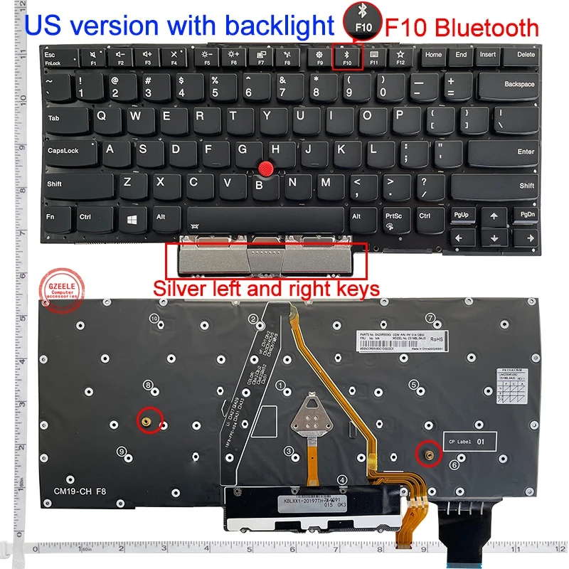 US Laptop Keyboard For Lenovo X1 Carbon 4TH 2016/X1 Carbon 5TH 2017/X1 Carbon 6TH 2018/X1 Carbon 7TH 2019/X1 Carbon 8TH 2020