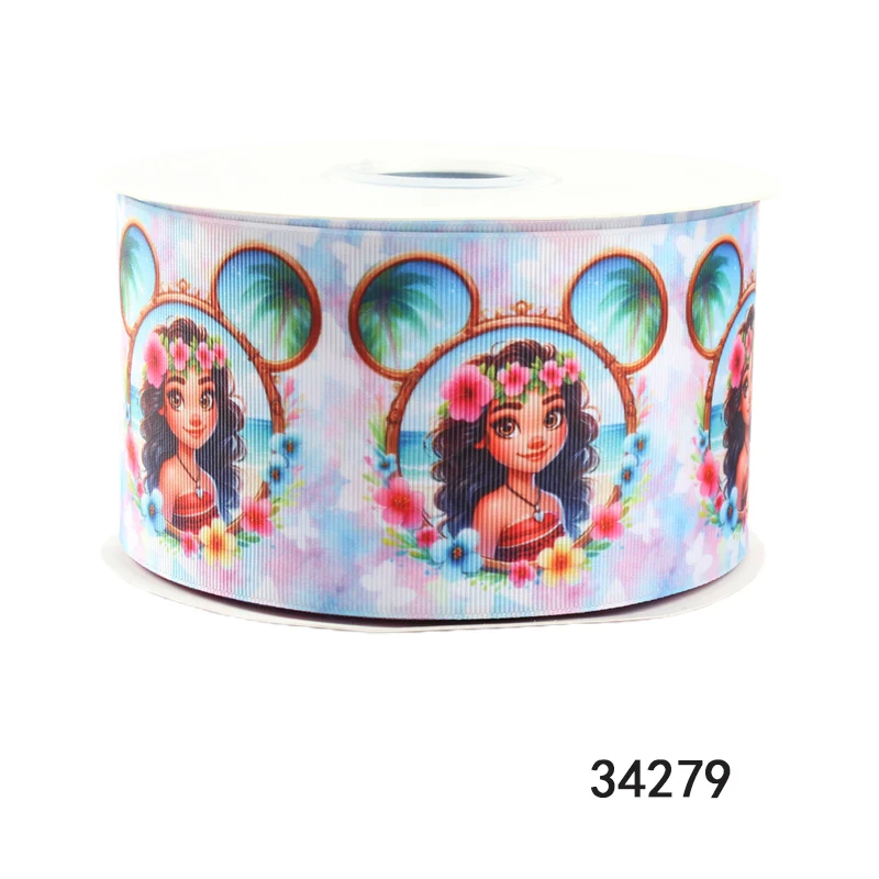 Ripsband für Disney Moana Princess, 10 Yards, Verpackung, Schleifen, DIY, Nähzubehör, Bastelmaterialien