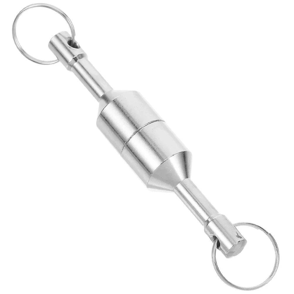 2 قطعة سلسلة المفاتيح المغناطيسية الذهب تستر المعادن مجوهرات تستر حامل مفتاح مغناطيسي معلقة مفتاح المغناطيس الفضة اختبار المدمجة المحمولة #2