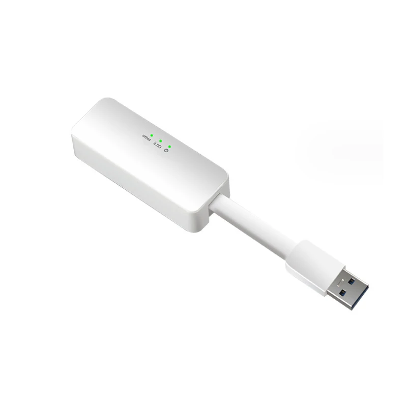 Adaptador de tarjeta LAN RJ-45, convertidor de interfaz de Cable de red Gigabit, 2,5G, para juegos, Plug and Play, adaptable