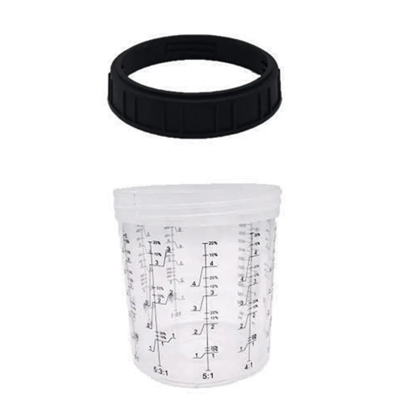 AA05 1Set 600CC Disposable Paint Cup Spray Cup Paint Mixing Tank Type H/O Quick Disposable Cup Spray