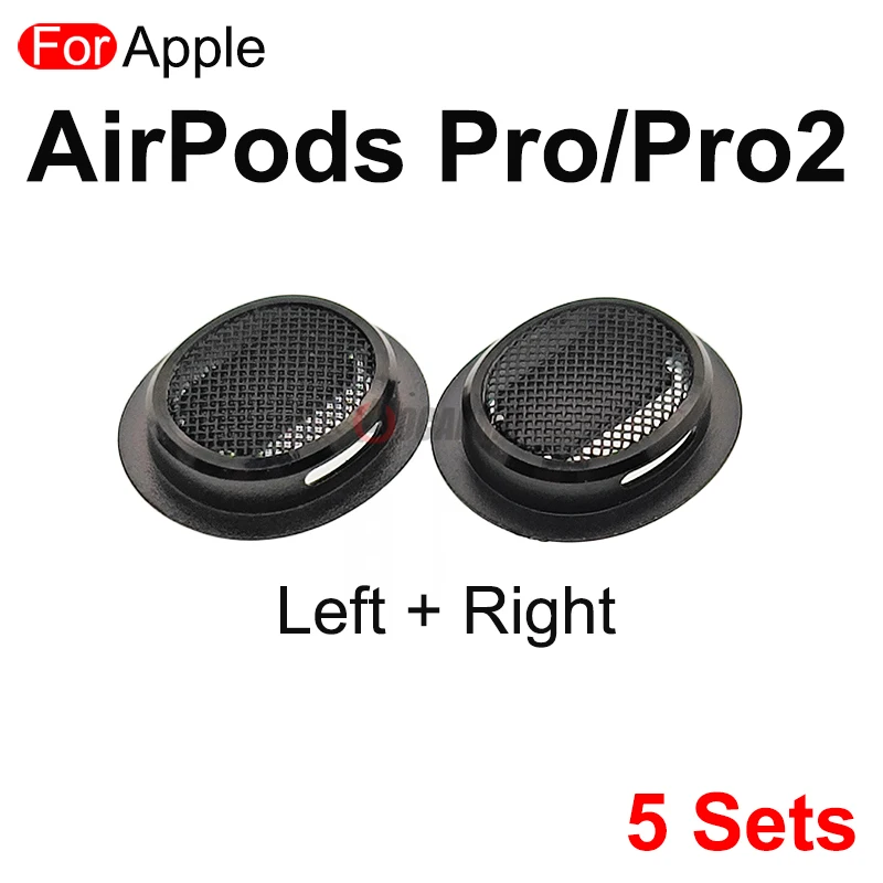 5Pcs/Lot For AirPods Pro Pro2 Earphone Mouth Outlet Dust Net Mesh With Frame Repair Replacement Part