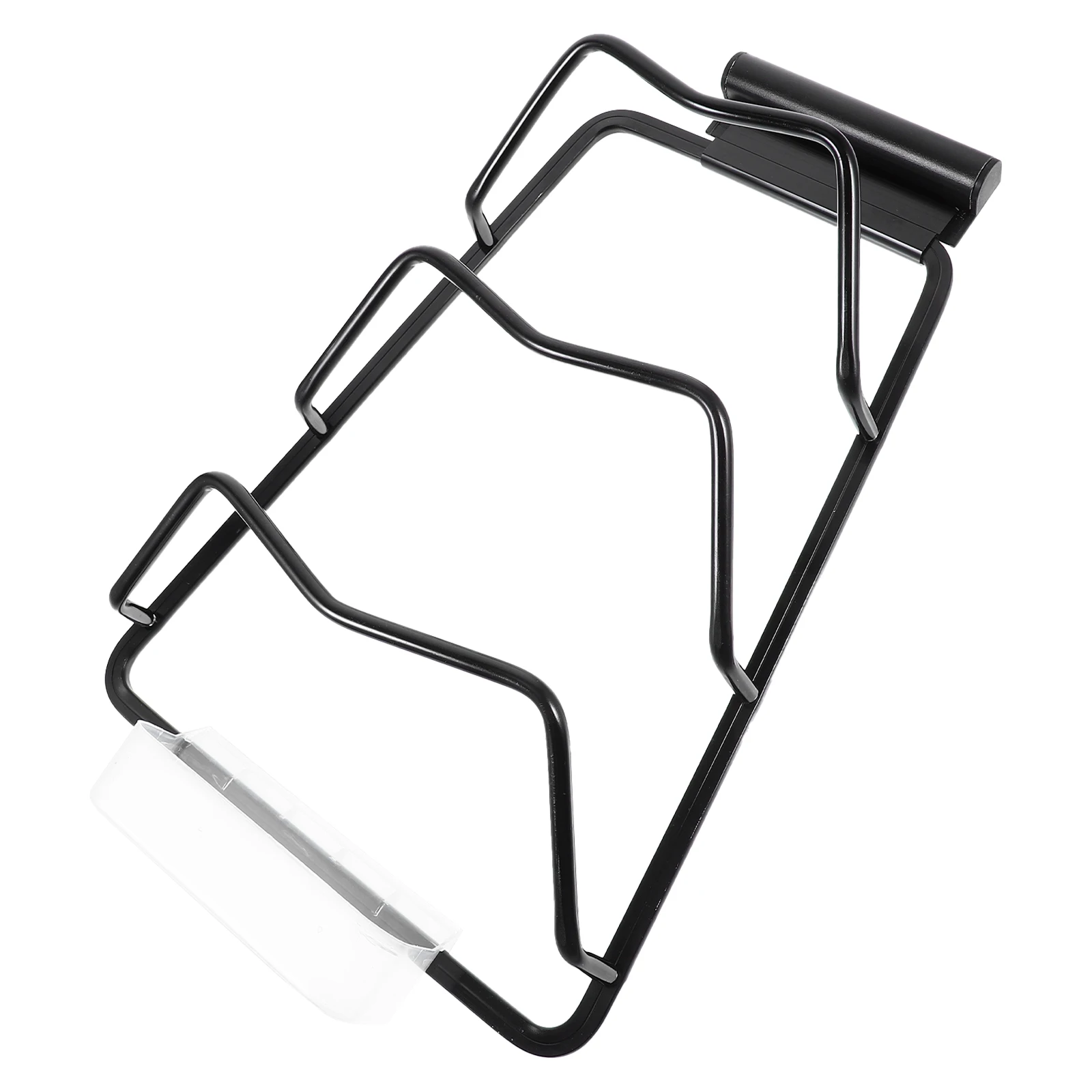 

Pot Lid Rack Black Medium 3 Layers No Drilling Wall Mount Kitchen ganizer With Tray For Cutting Boards Storage Metal