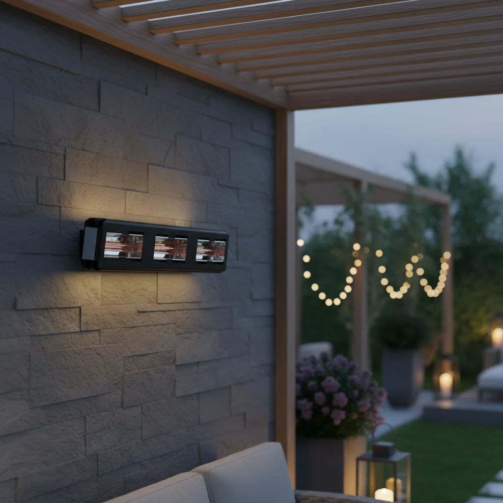 Ship From China Wall Mounted 6000W Tube Outdoor Infrared Heater with Free Shipping for Indoor Outdoor Use