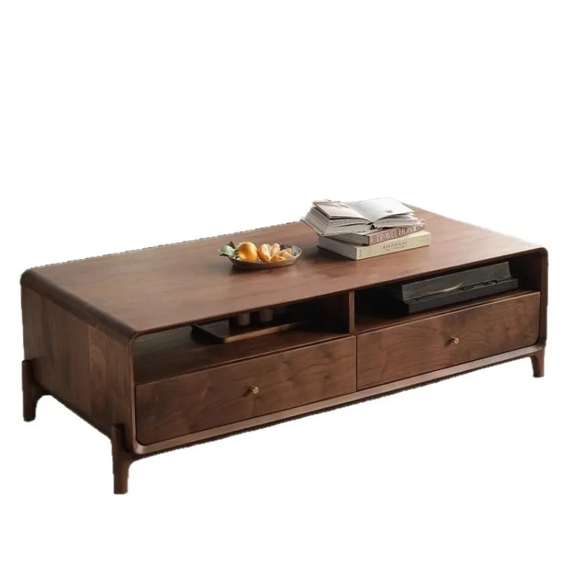 coffee Nordic small apartment solid wood tea  living room household low TV cabinet coffee  combination