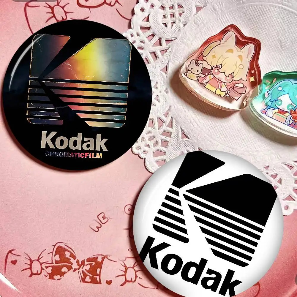 K-Kodak Logo Anime Brooches Cute Cartoon  Badge Jacket Jeans Lapel Pin Gift Accessorie