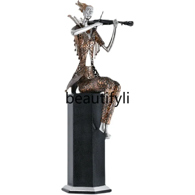 

Modern creative floor figure sculpture living room entrance large art ornament