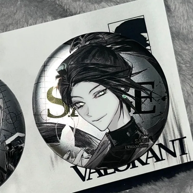 VALORANT игровая периферия, булавки для рисования, фигурка Джетта, жесть, значок, реквизит для косплея, коллекционный агент, игрушки, подарки для мальчиков