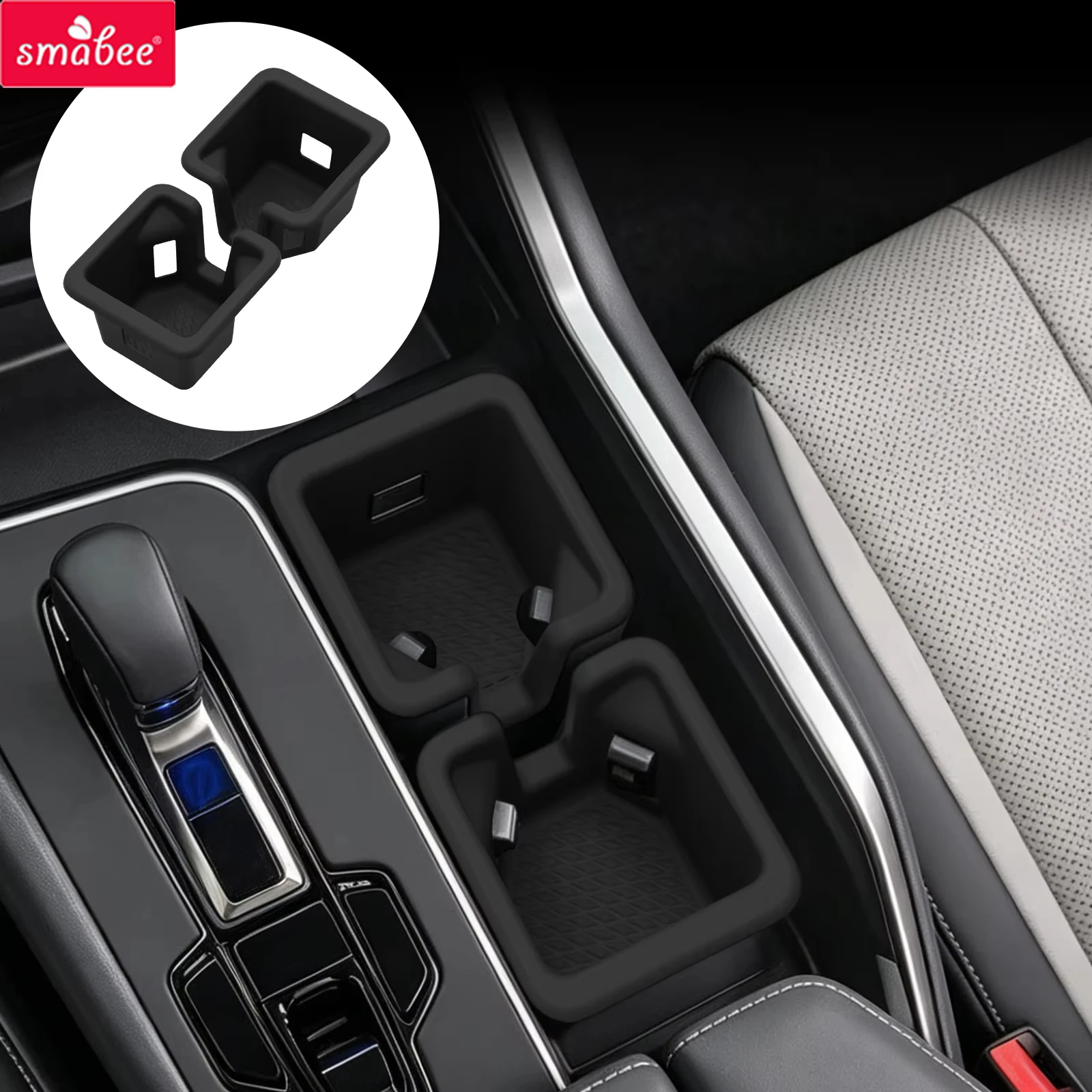 Picture: Smabee for Lexus TX 350/500h/550h+ 2025 2026 Center Water Cup Holder Insert Car Cup Box Silicone Organizer Tidying Accessories