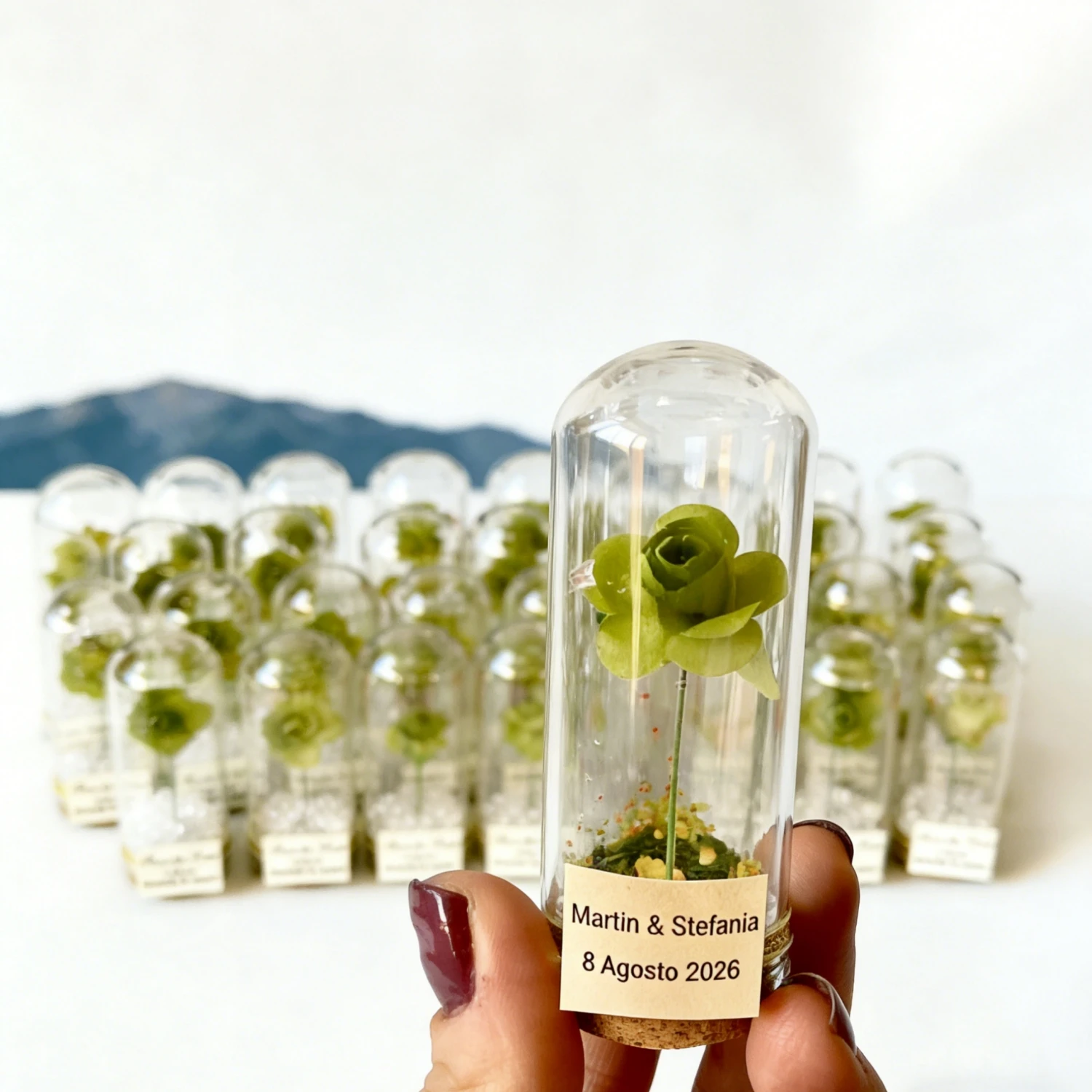 

Роскошные свадебные сувениры оптом: Волшебный купол с розой, персонализированные подарки «Красавица и Чудовище»