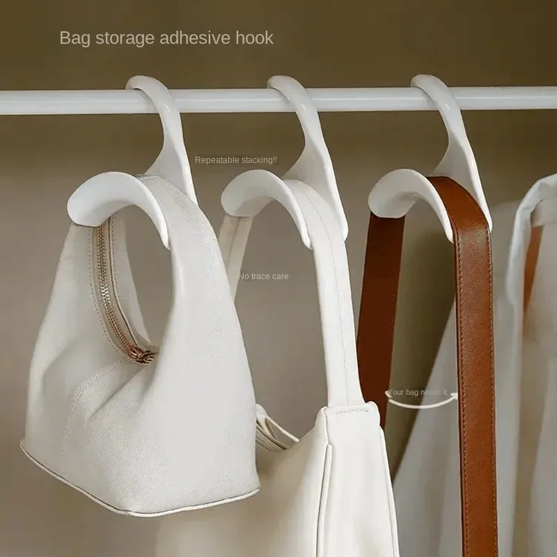4276  Bag Hanger Multi-Functional Bag Hanger - Arc Design for Wardrobe, Hang Bags, Scarves, Ties & More Storage rack