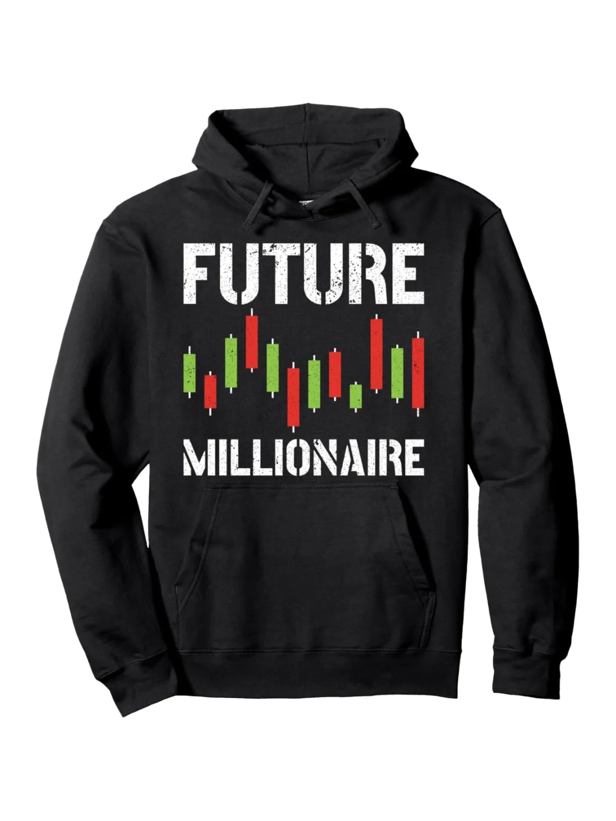 أزياء رجالية عادية المستقبل المليونير سوق الأوراق المالية التاجر هوديي بلوفر مغزول مناسبة لعشاق تجارة الأسهم