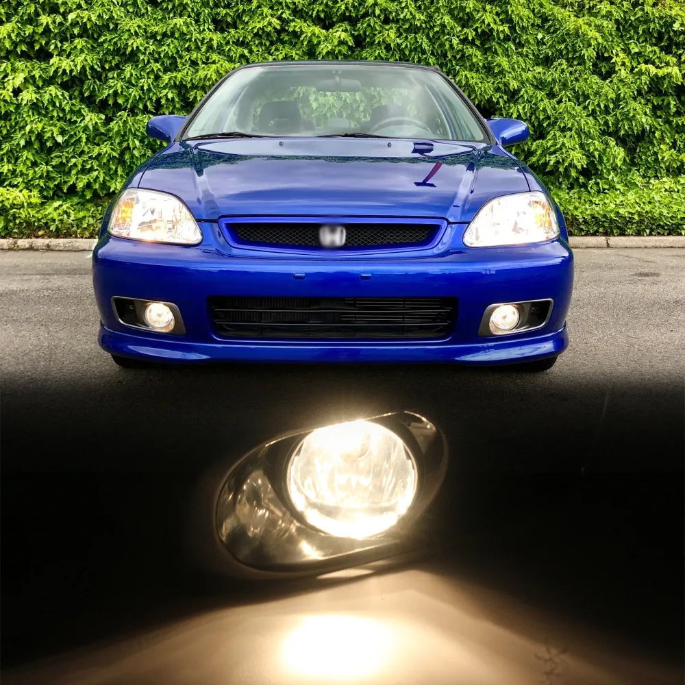 Applicable to Honda 99/20 old Civic EK3 front fog light assembly halogen daytime running light front bumper light view 5