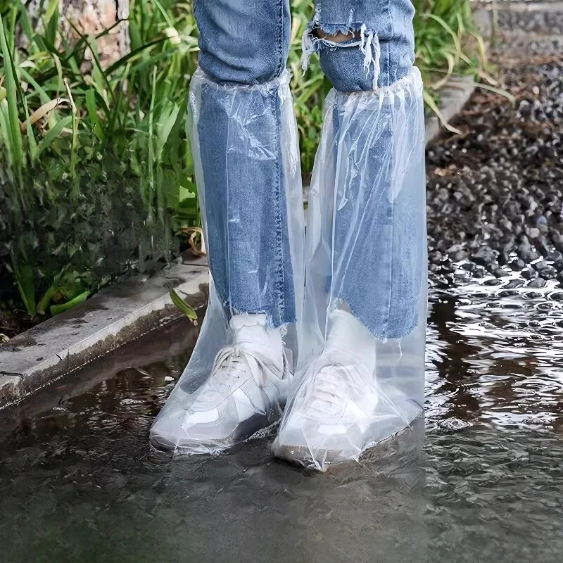 waterproof-thickened-long-tube-rain-boot-covers-slip-on-transparent-plastic-shoe-covers-for-rainy-days-anti-slip-wear-resistant
