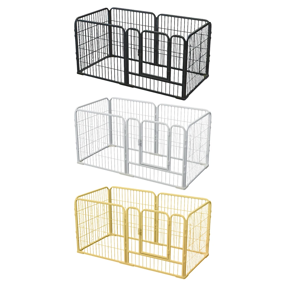 

6 Panels Dog Playpen Fence Foldable Exercise Puppy Kennel Cage Heavy Duty Dog Exercise Fence for Dog Cat Rabbit Pet Exercise