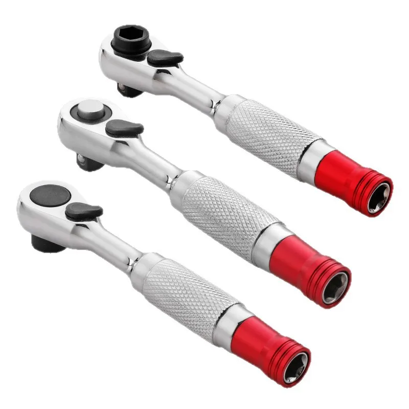 

Ключ с храповым механизмом, мини-многофункциональная отвертка, держатель бит, динамометрические ключи, головка 1/4, инструмент для ремонта вращения автомобиля и велосипеда