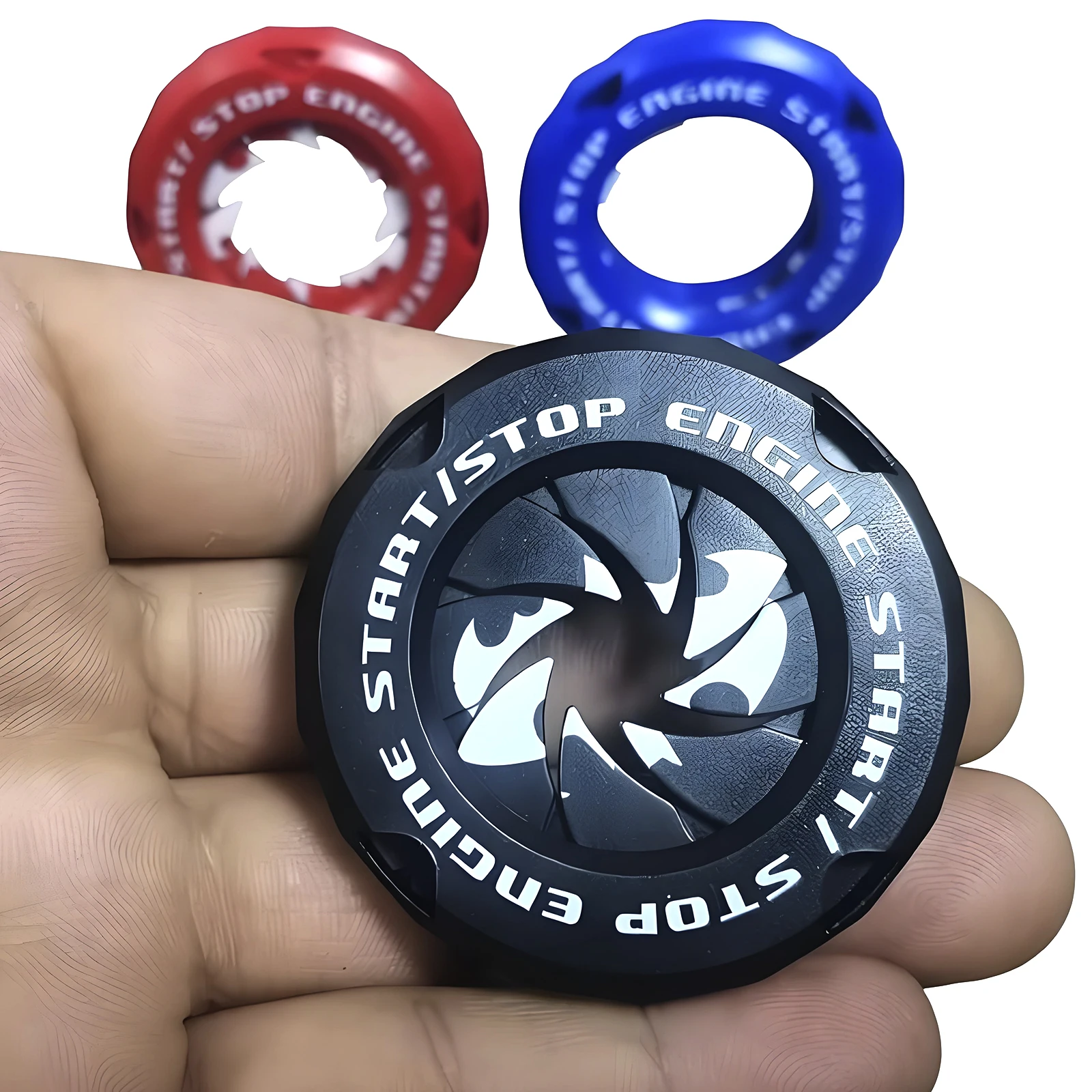 Car Engine Start Stop Switch Button Cover Ignition Anti-scratch Protection Decorative Stickers for Car Accessories Venom Bats