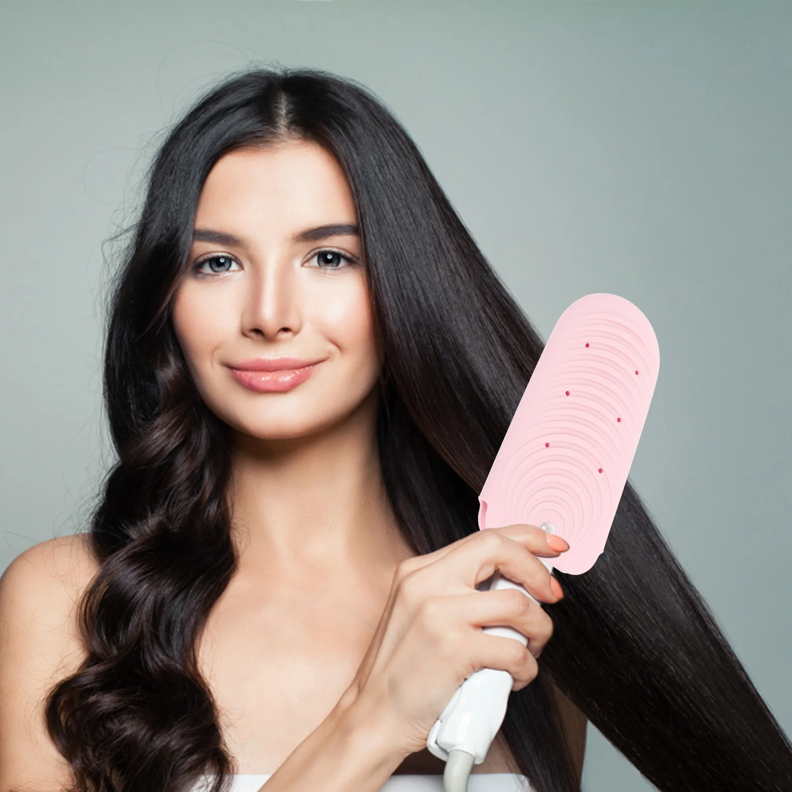 

Silicone Heat Resistant Bag Flat Iron Pouch Curling Hair Tool Holder Travel Storage Case Straightener W Thermal Pouch