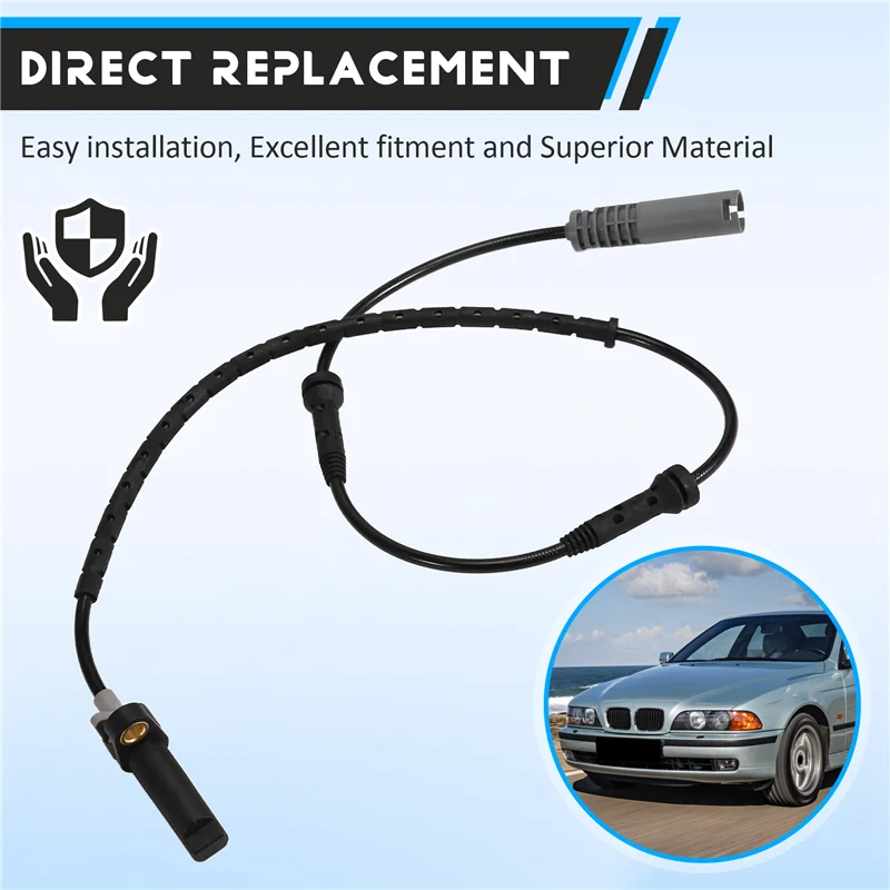 

4Pcs Front Rear Letf Right ABS Wheel Speed Sensor For BMW 5 Series E39 Anti-Lock Sensor 34521182159 34521182160